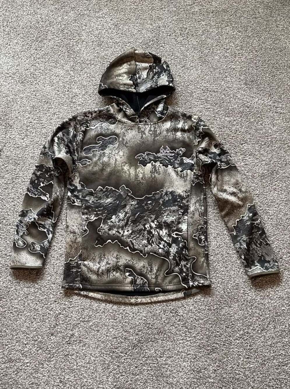 Realtree Youth EXCAPE Performance Camo Hunting Hoodie with Face Gaiter Size L (1